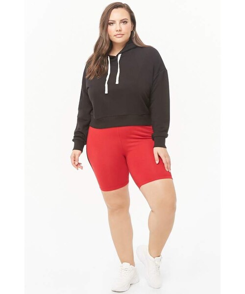 plus size biker shorts forever 21
