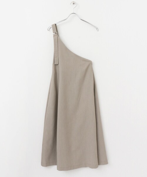 KBF（ケイビーエフ）の「WEB限定 ワンショルダーサロペットスカート（ワンピース/ドレス・レディース・MOCHA/OFF/BLACK・one）」の15枚目の写真