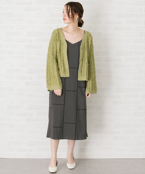 URBAN RESEARCH ROSSO WOMEN(アーバンリサーチ ロッソ)の「フリンジニットジャケット(トップス・レディース・GREEN/OFFWHITE/ORANGE・FREE)」の19枚目の写真