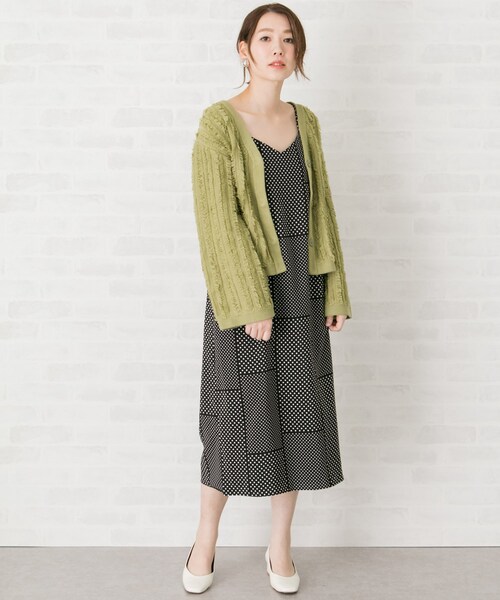 URBAN RESEARCH ROSSO WOMEN(アーバンリサーチ ロッソ)の「フリンジニットジャケット(トップス・レディース・GREEN/OFFWHITE/ORANGE・FREE)」の20枚目の写真