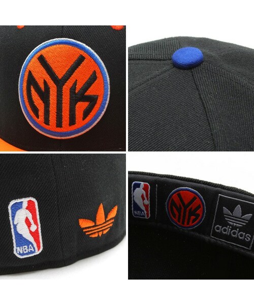 adidas（アディダス）の「adidas Originals NBA FITTED NYK　BLACK/ORANGE（CAP・メンズ・other・L/S/M）」の3枚目の写真