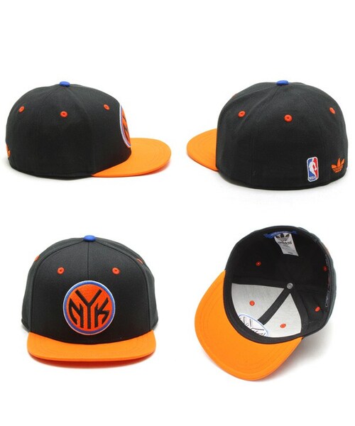 adidas（アディダス）の「adidas Originals NBA FITTED NYK　BLACK/ORANGE（CAP・メンズ・other・L/S/M）」の2枚目の写真