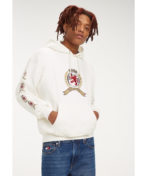 トップス 【TOMMY JEANS】CREST HOODY