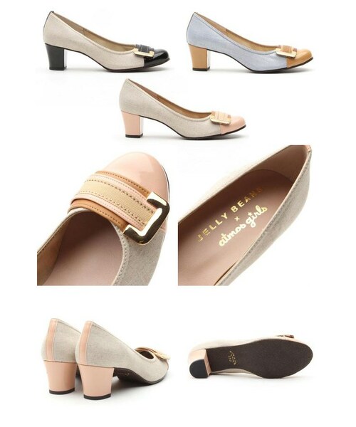 atmos（アトモス）の「JELLY BEANS x atmos girls 太ヒールバックルパンプス　3色展開（JELLY BEANS x atmos girls 太ヒールバックルパンプス　3色展開・メンズ・黒/Ｃ/DBGC/PKC/PK/C・24.5cm/22.5cm/23.0cm/23.5cm/24.0cm）」の3枚目の写真