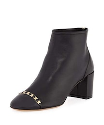 FERRAGAMO | Salvatore Ferragamo Atri Cap-Toe Booties with Mini Buckles(ブーツ)