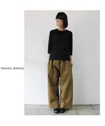 トラバイユマニュアル コンパクトチノ シャムパンツ オリーブ S（最終値下げ） 楽天市場】TRAVAIL MANUEL トラバイユマニュアル コットン