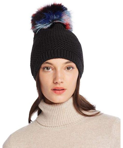Kyi Kyi Slouchy Hat with Fox Fur Pom-Pom Kyi Kyi Slouchy Hat with Fox Fur Pom-Pom MSRP $98 | eBay main image 3