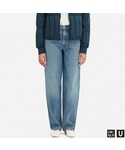 UNIQLO | ハイライズワイドストレートジーンズ(牛仔褲)