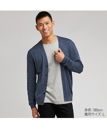 UNIQLO（ユニクロ）の「リネンブレンドVネックカーディガン