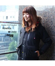 Columbia × Kinetics Pyran Cliff Jacket 黒 S USED コロンビア atmos（アトモス）の「Columbia × Kinetics × atmos girls Pyran