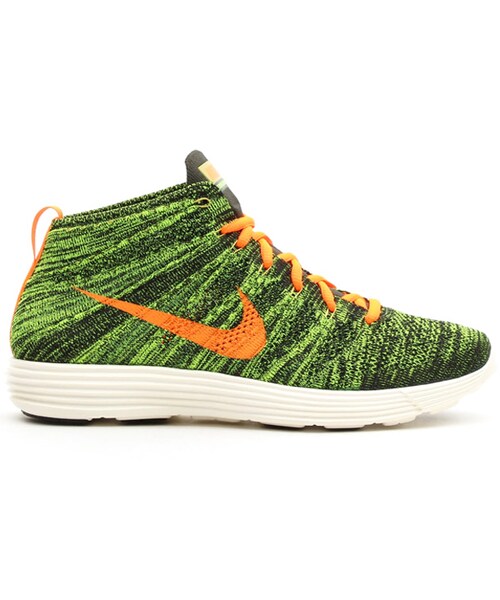 NIKE（ナイキ）の「NIKE LUNAR FLYKNIT CHUKKA　BLACK/TTL ORANGE-SQ-PRCHT GLD（MID-CUT・メンズ・other・30.0cm/24.0cm/24.5cm/25.0cm/25.5cm/26.0cm/26.5cm/27.0cm/27.5cm/28.0cm/28.5cm/29.0cm/29.5cm）」の2枚目の写真