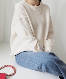 DHOLIC | ラウンドルーズニット(ニット/セーター)