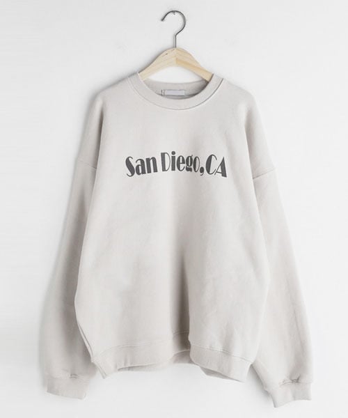 DHOLIC(ディーホリック)の「裏起毛San Diego,CAスウェット(スウェット・レディース・ブルー/ホワイト/ベージュ/その他・FREE)」の2枚目の写真