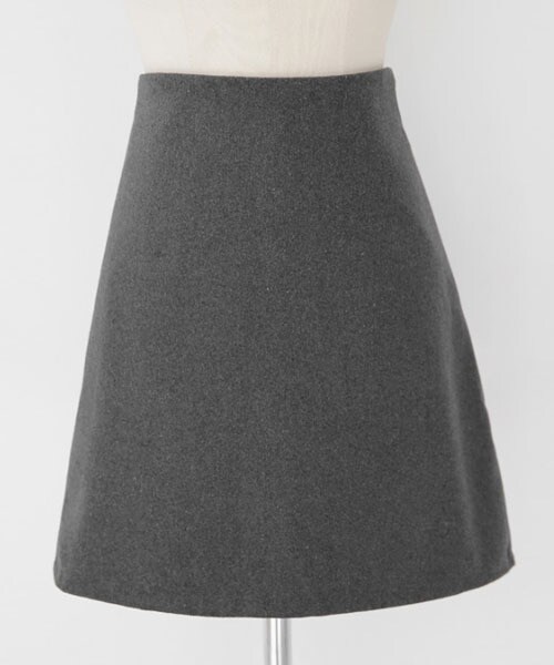 DHOLIC（ディーホリック）の「ウール混Aラインミニスカート（スカート・レディース・グリーン/ブラウン/グレー/ブラック/レッド・S/M）」の3枚目の写真