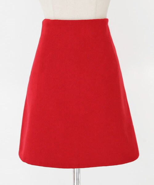DHOLIC（ディーホリック）の「ウール混Aラインミニスカート（スカート・レディース・グリーン/ブラウン/グレー/ブラック/レッド・S/M）」の5枚目の写真
