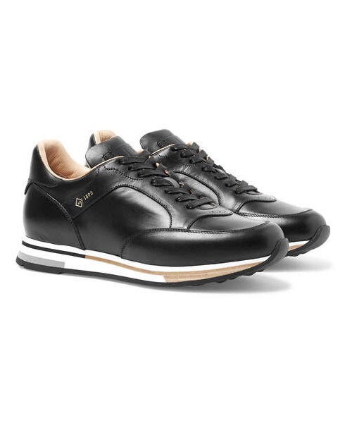 dunhill（ダンヒル）の「Dunhill Duke Polished-Leather Sneakers