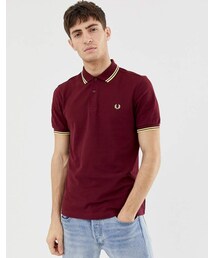 FRED PERRYバーガンディ ポロシャツ 42 FRED PERRY セール フレッドペリー 半袖 ポロシャツ メンズ the