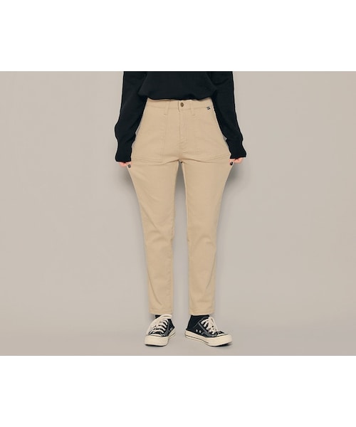 HOTPING（ホッピン）の「裏起毛ウエスト内側ゴムストレッチ魔法パンツ（その他パンツ・レディース・Black/Beige/Other・S/M/Ⅼ/XL/2XL/3XL/4XL/L）」の2枚目の写真