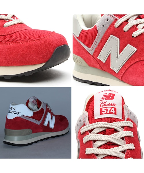 トランプ柄 送料関税込み ニューバランス New Balance ML574 Red org.jpg