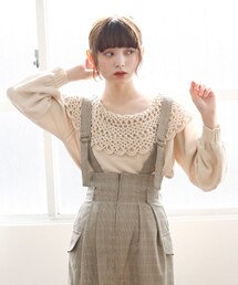 Crisp | ラッフルクロシェニット(ニット/セーター)