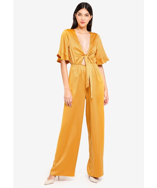 satin kimono jumpsuit