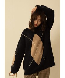 N WITH. | アーガイルニット(ニット/セーター)