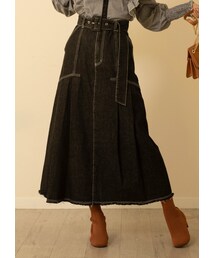 N WITH. | フロントタックデニムスカート(デニムスカート)