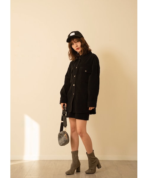 N WITH.(エヌウィズ)の「コーデュロイJK(その他アウター・レディース・ブラウン/レッド/ピンク/ブラック・F)」の2枚目の写真