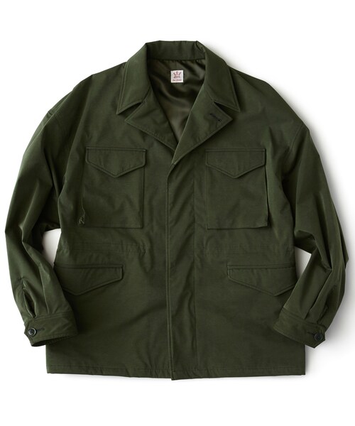 Waxed Army Green Canvas Field Jacket. Made in USA