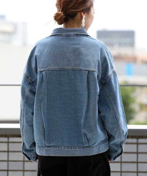 セール】WEB限定 ビッグシルエット デニムジャケット（デニム