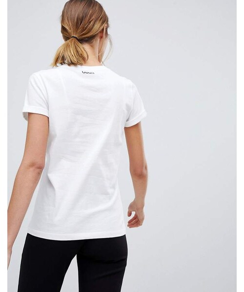 HUGO（ヒューゴ）の「HUGO modern day heroes t-shirt（Tシャツ/カットソー・レディース・White・L/XS/S/XL）」の2枚目の写真