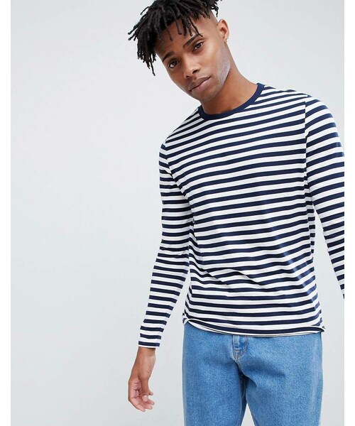 asos striped long sleeve top