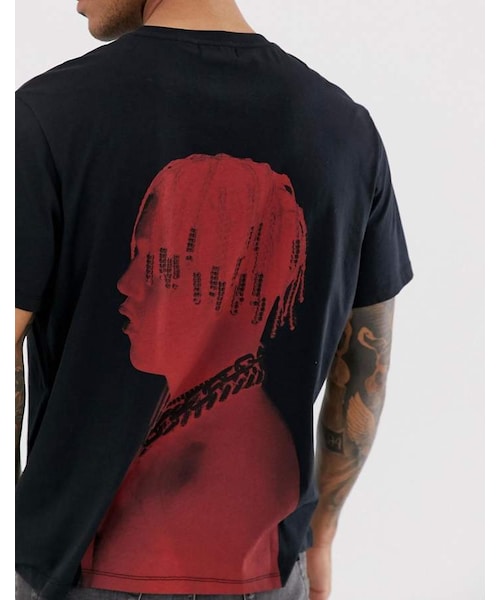 Bershka（ベルシュカ）の「Bershka t-shirt in black with Lil