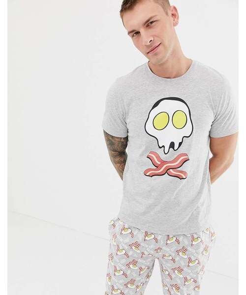Brave Soul（ブレイブソール）の「Brave Soul Bacon and Eggs Pajama（ルームウェア/パジャマ）」 WEAR