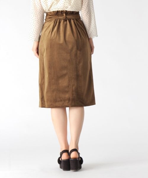 mysty woman（ミスティウーマン）の「ベルト付ベロアタイトスカート（スカート・レディース・ピンク系/ネイビー・F）」の10枚目の写真
