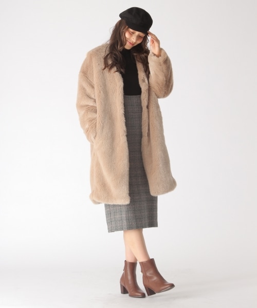 mysty woman（ミスティウーマン）の「ファーVNロングコート（）」 - WEAR