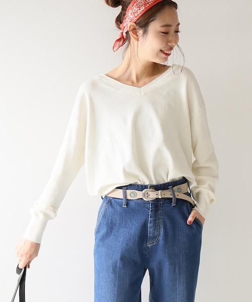 Spick & Span（スピックアンドスパン）の「ITALY COTTON Vプル