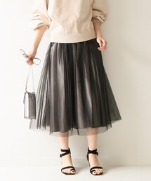 Spick & Span（スピックアンドスパン）の「4WAYサテンプリーツスカート  