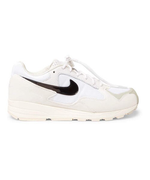 NIKE（ナイキ）の「Nike + Fear Of God Air Skylon Ii Full-Grain Leather, Felt And Mesh Sneakers（スニーカー・メンズ・Gray・Us9）」の3枚目の写真