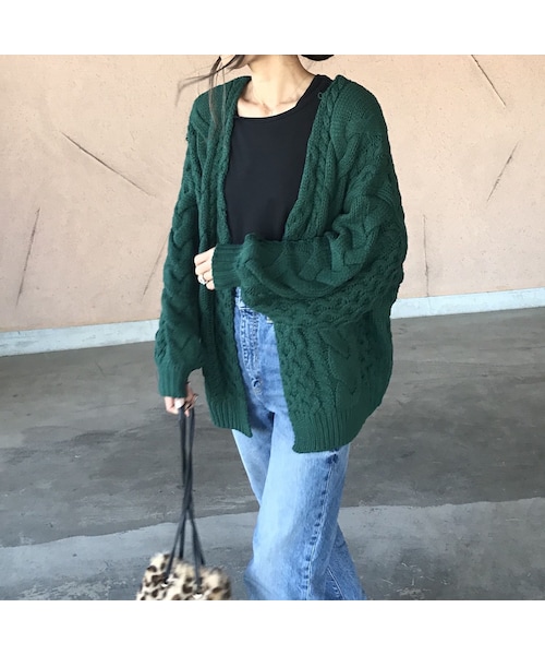 copine（コピン）の「ローゲージざっくりケーブルニットカーディガン（2color）（ニット/セーター・レディース・その他）」の12枚目の写真