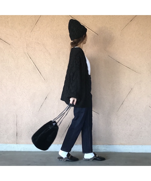 copine（コピン）の「ローゲージざっくりケーブルニットカーディガン（2color）（ニット/セーター・レディース・その他）」の4枚目の写真