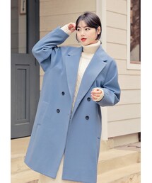 HOTPING | ダブルブレストロングコート(その他アウター)