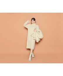 HOTPING | バックスリットタートルニットワンピース(ワンピース)