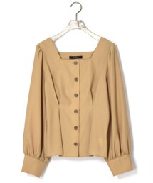 w closet | スパンブロードウエストタックブラウス(トップス)