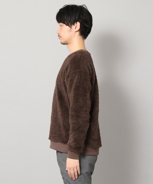 SENSE OF PLACE by URBAN RESEARCH(センスオブプレイスバイアーバンリサーチ)の「ボアスウェットシャツ(トップス・メンズ・BROWN/OFF WHITE・M/L)」の6枚目の写真
