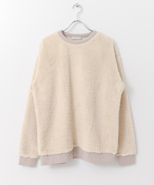 SENSE OF PLACE by URBAN RESEARCH(センスオブプレイスバイアーバンリサーチ)の「ボアスウェットシャツ(トップス・メンズ・BROWN/OFF WHITE・M/L)」の8枚目の写真