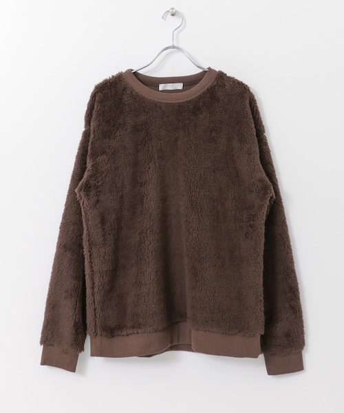 SENSE OF PLACE by URBAN RESEARCH(センスオブプレイスバイアーバンリサーチ)の「ボアスウェットシャツ(トップス・メンズ・BROWN/OFF WHITE・M/L)」の9枚目の写真