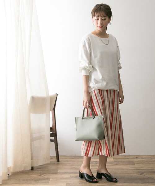 SOMETHING（サムシング）の「SOMETHING 別注SWEAT（トップス・レディース・DPINK/WHITE/BLUE・FREE）」の12枚目の写真