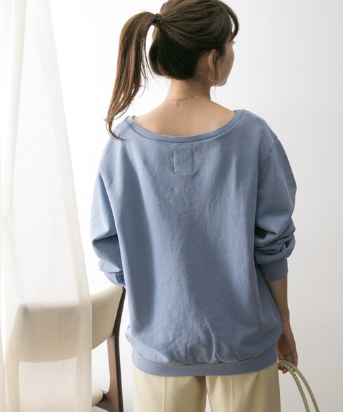 SOMETHING（サムシング）の「SOMETHING 別注SWEAT（トップス・レディース・DPINK/WHITE/BLUE・FREE）」の14枚目の写真