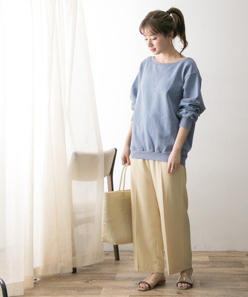 SOMETHING（サムシング）の「SOMETHING 別注SWEAT（トップス・レディース・DPINK/WHITE/BLUE・FREE）」の16枚目の写真